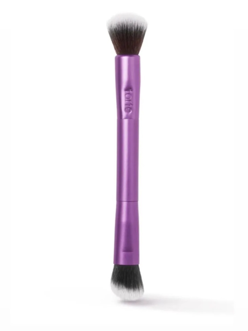 tarte Dual-Ended Makeup Brush in Purple with Black/White Bristles